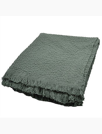 Manta de jacquard de algodón con motivo de lágrima