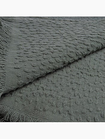 Manta de jacquard de algodón con motivo de lágrima