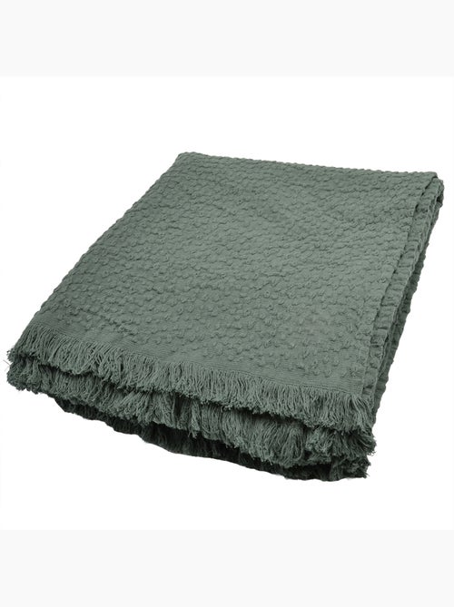 Manta de jacquard de algodón con motivo de lágrima - Kiabi