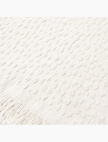 Manta de jacquard de algodón con motivo de lágrima