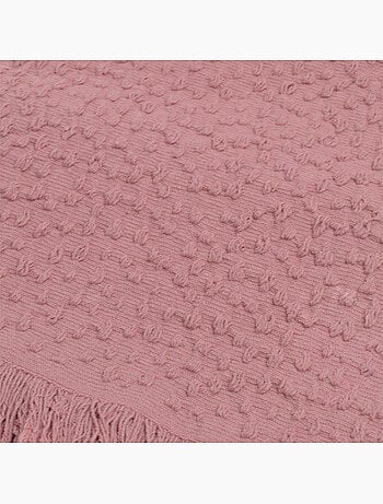 Manta de jacquard de algodón con motivo de lágrima