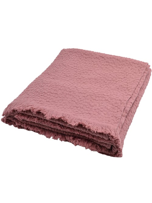 Manta de jacquard de algodón con motivo de lágrima - Kiabi
