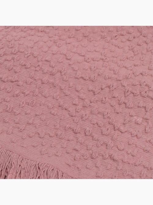 Manta de jacquard de algodón con motivo de lágrima - Kiabi