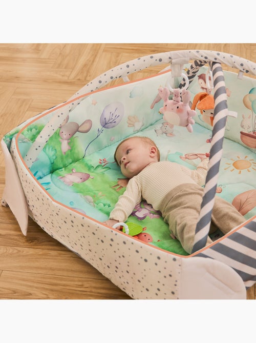 Manta de juegos 2 en 1 LIONELO Anika para bebé - Parque infantil - Lavable - Juguetes interactivos - Kiabi