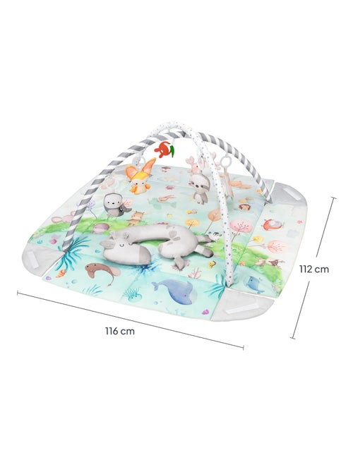 Manta de juegos 2 en 1 LIONELO Anika para bebé - Parque infantil - Lavable - Juguetes interactivos - Kiabi
