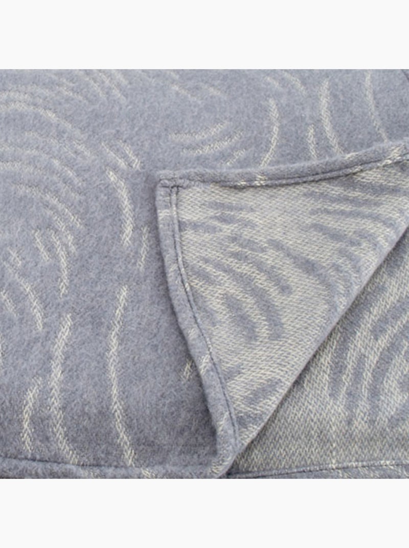 Manta de lana merino muy suave Gris - Kiabi