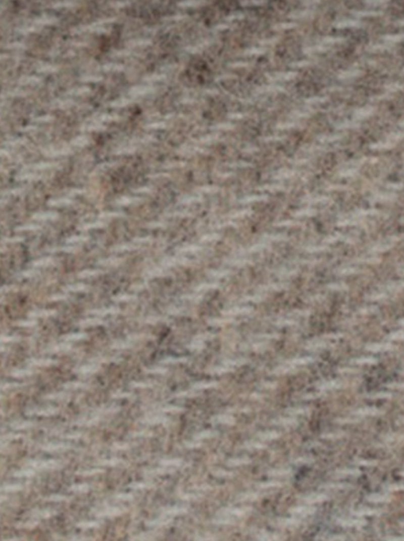Manta de mezcla de lana con efecto denim Beige gris - Kiabi