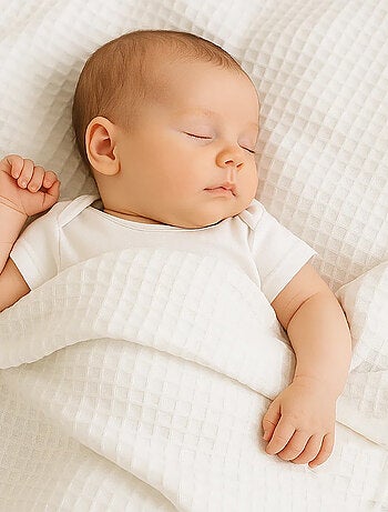 Manta de nido de abeja de algodón orgánico Aiko