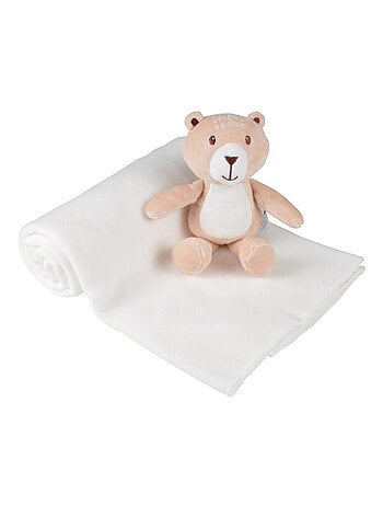 Manta de peluche con forma de osito
