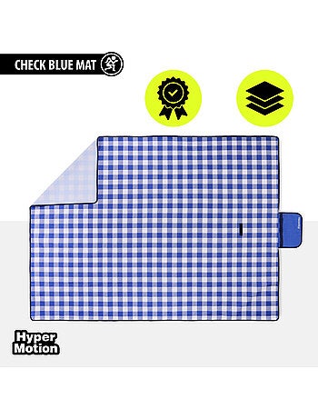 Manta de picnic hypermotion 150 x 200 cm: impermeable, resistente y compacta