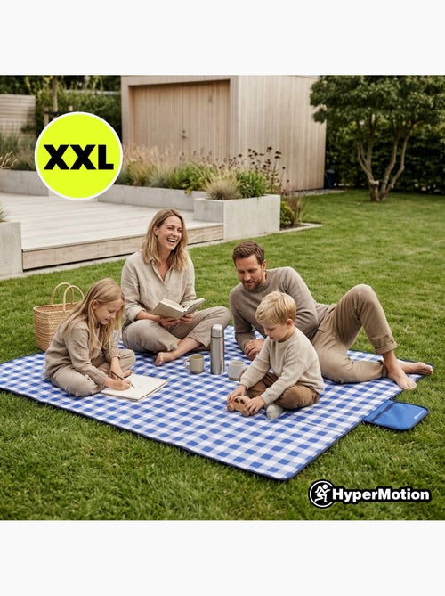Manta de picnic hypermotion 150 x 200 cm: impermeable, resistente y compacta - Kiabi