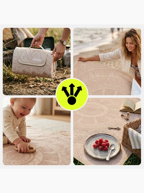 Manta de picnic xxl hypermotion 200 x 200 cm aislante e impermeable - Kiabi Manta de picnic xxl hypermotion 200 x 200 cm aislante e impermeable - Kiabi