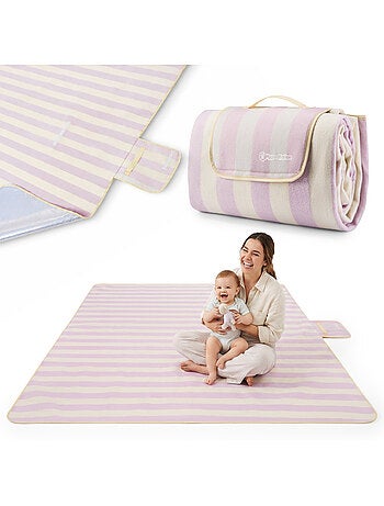 Manta de picnic xxl hypermotion 200 x 200 cm aislante e impermeable