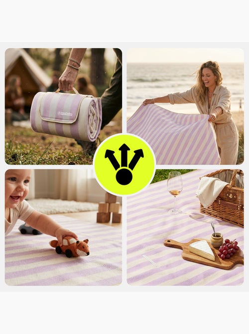 Manta de picnic xxl hypermotion 200 x 200 cm aislante e impermeable - Kiabi Manta de picnic xxl hypermotion 200 x 200 cm aislante e impermeable - Kiabi