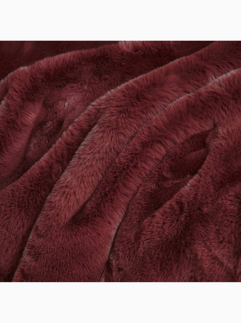 Manta de piel sintética 150 x 200 cm Burdeos - Kiabi