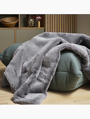Plaid decorativo de pelo sintético Oeko-Tex - 150 x 200 cm - Future Home