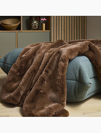 Plaid decorativo de pelo sintético Oeko-Tex - 150 x 200 cm - Future Home