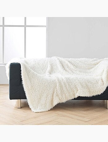 Manta de Poliéster Fourrure Mouton Douceur d'Intérieur