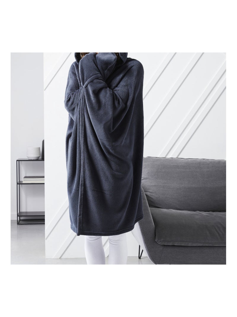 Manta de Poliéster Polaire PROMO LINGE Gris antracita - Kiabi