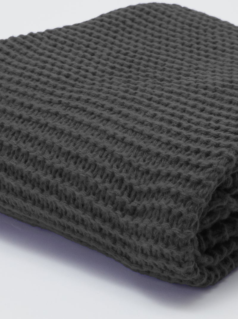 Manta de punto grueso - Kiabi Home GRIS - Kiabi