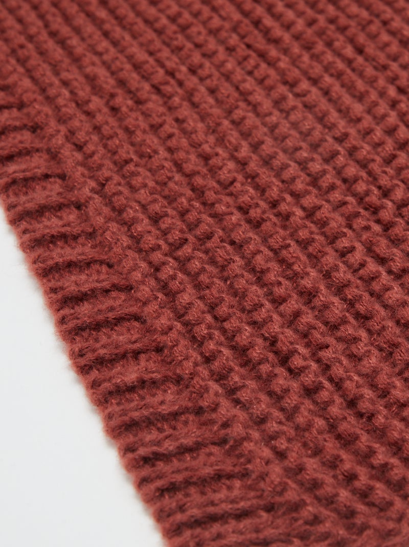 Manta de punto grueso - Kiabi Home Marron - Kiabi