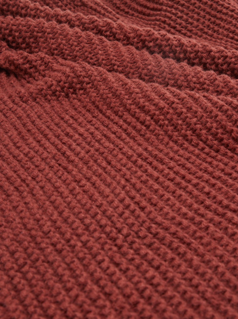 Manta de punto grueso - Kiabi Home Marron - Kiabi