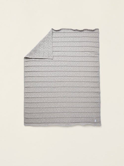 Manta de Punto Tricot 75x90 cm - Kiabi