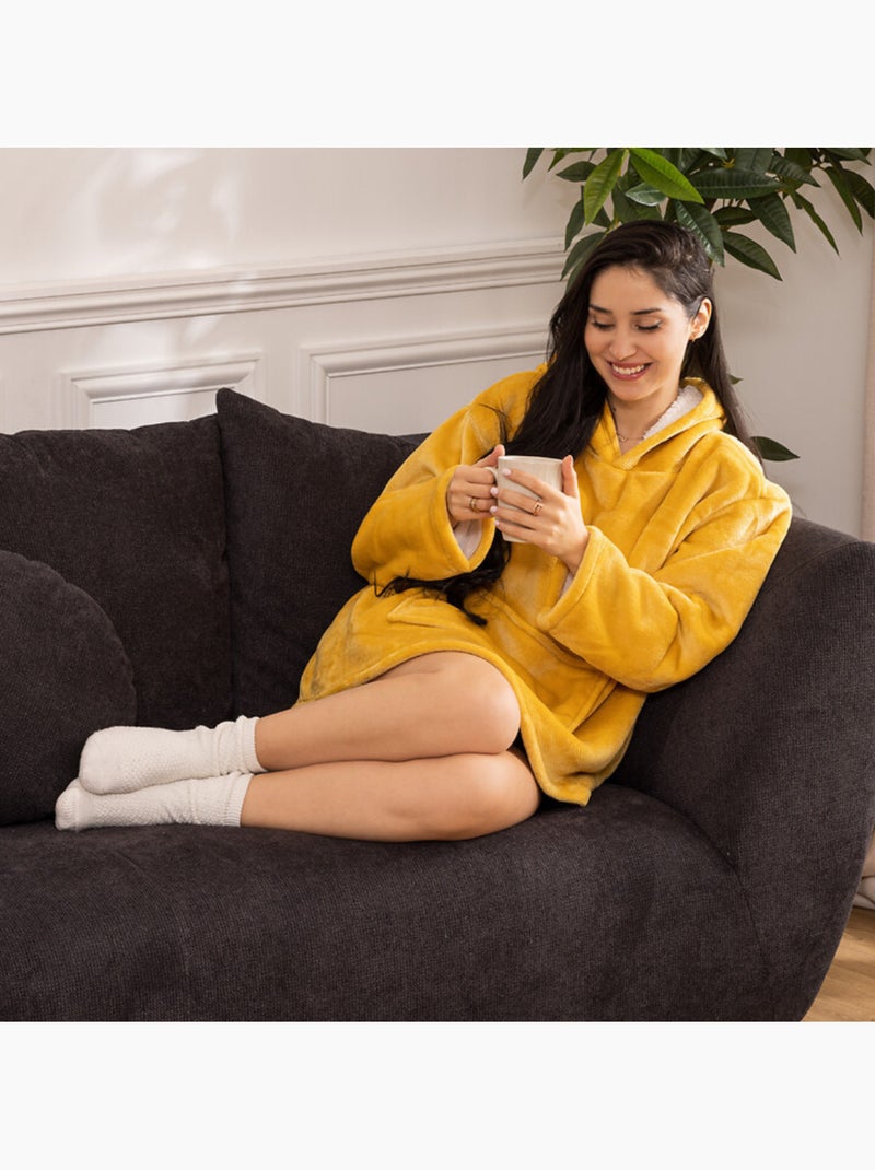 Manta de sudadera Amarillo oscuro - Kiabi