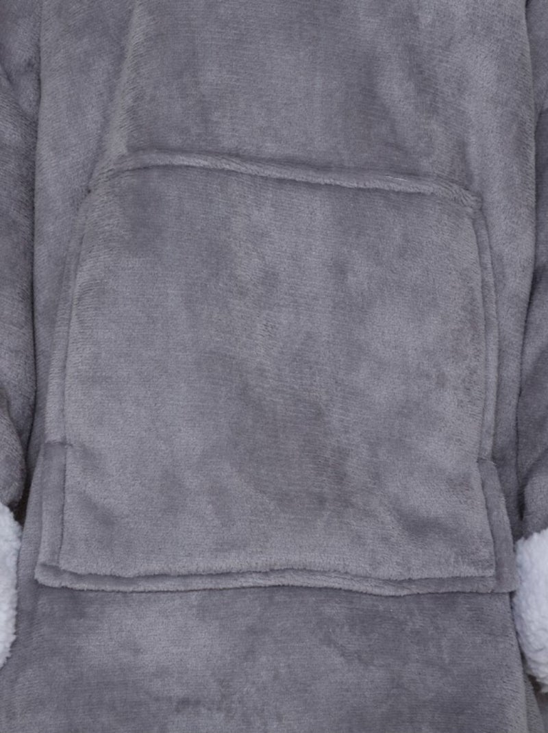 Manta de sudadera Gris perla - Kiabi
