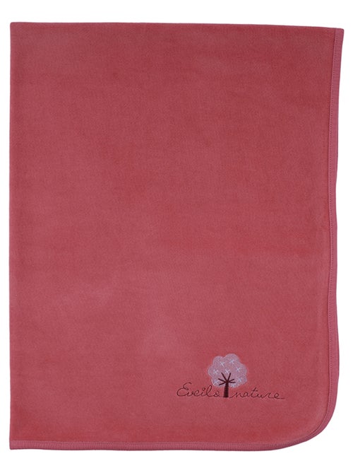 Manta de terciopelo 75x100 cm algodón orgánico - Kiabi