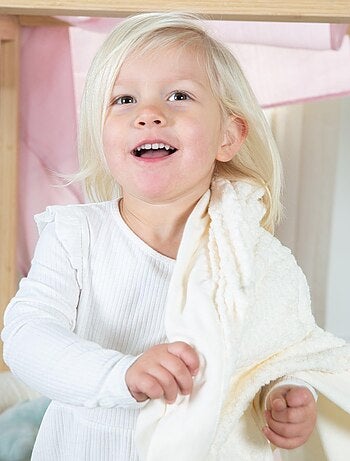 Manta envolvente en algodón orgánico con lunares en relieve 'ROBA' 'Seashells'