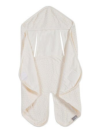 Manta envolvente en algodón orgánico con lunares en relieve 'ROBA' 'Seashells'