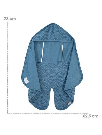 Manta envolvente en algodón orgánico con lunares en relieve 'ROBA' 'Seashells'