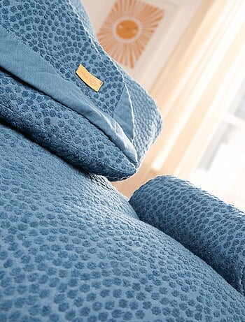 Manta envolvente en algodón orgánico con lunares en relieve 'ROBA' 'Seashells'