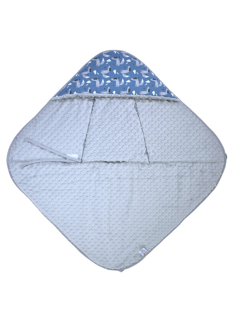 Manta envolvente reversible para bebé en algodón | SEVIRA KIDS Azul - Kiabi
