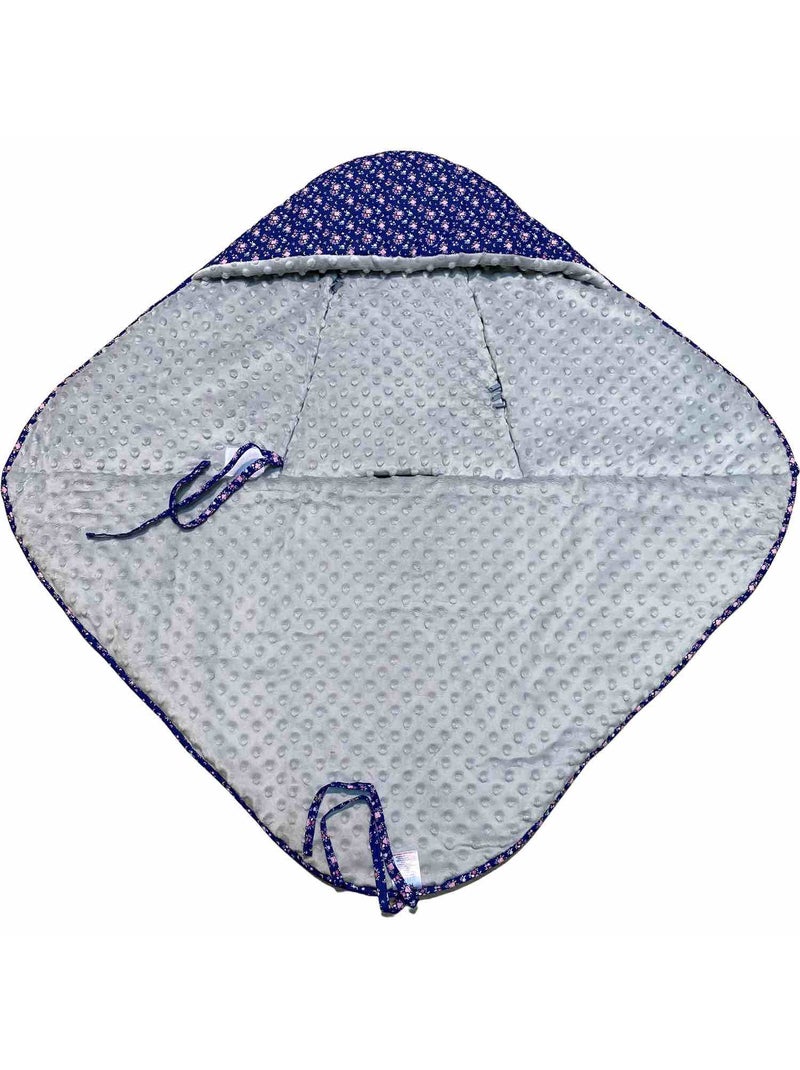 Manta envolvente reversible para bebé en algodón | SEVIRA KIDS Azul - Kiabi
