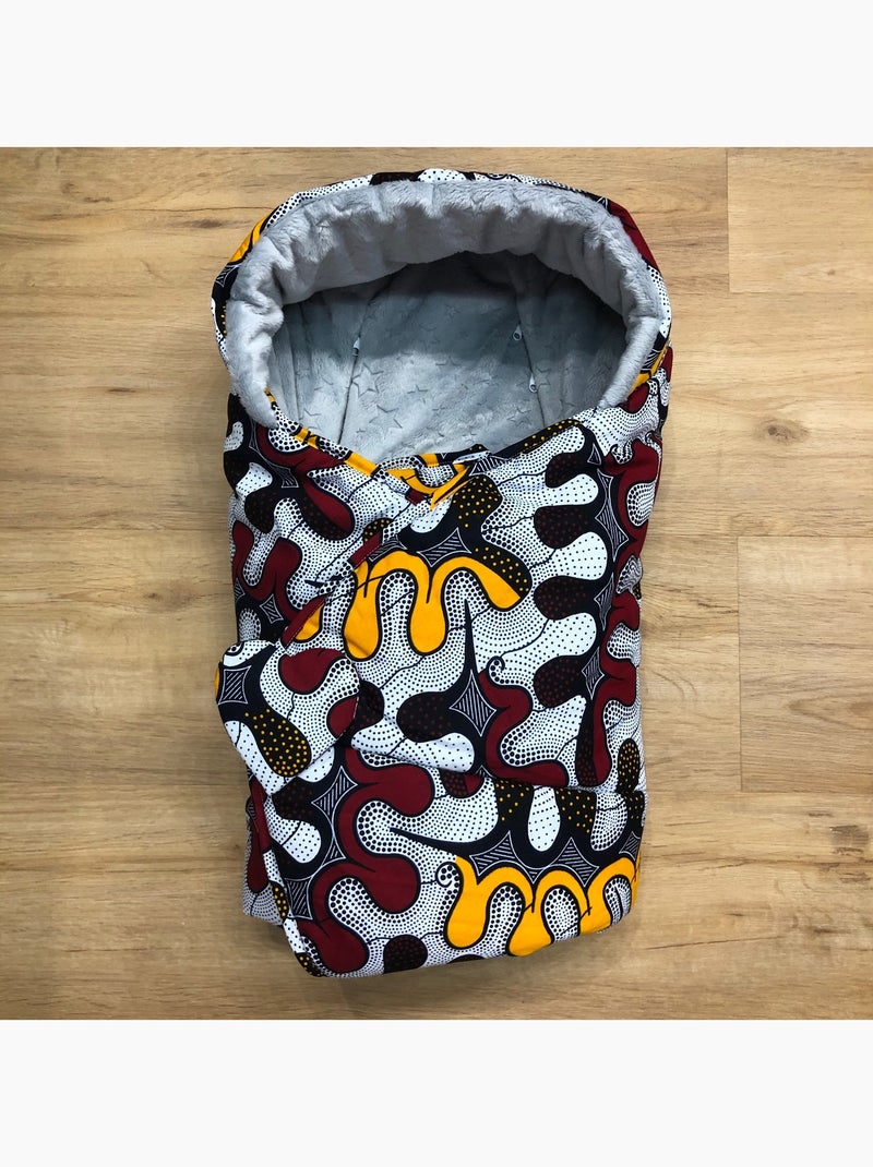Manta envolvente reversible para bebé en algodón | SEVIRA KIDS Gris - Kiabi