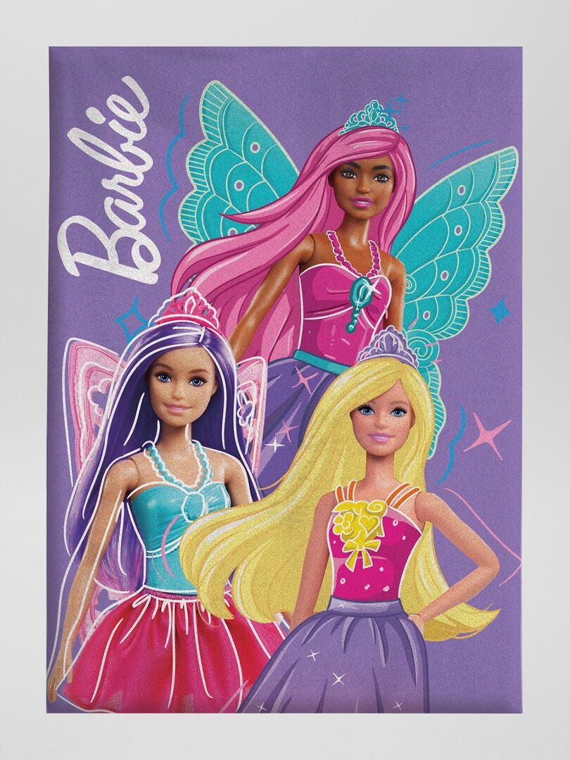 Manta estampada 'Barbie' PURPURA - Kiabi