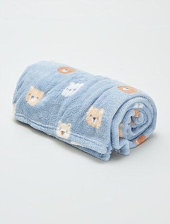 Manta estampada con efecto polar/suave