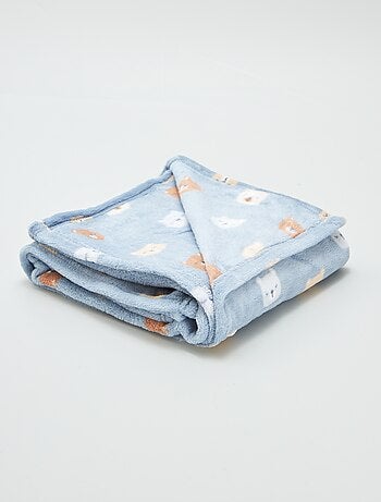 Manta estampada con efecto polar/suave
