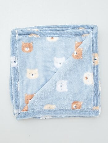 Manta estampada con efecto polar/suave