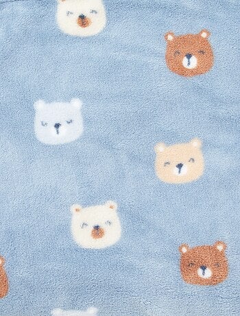 Manta estampada con efecto polar/suave
