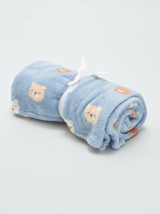 Manta estampada con efecto polar/suave