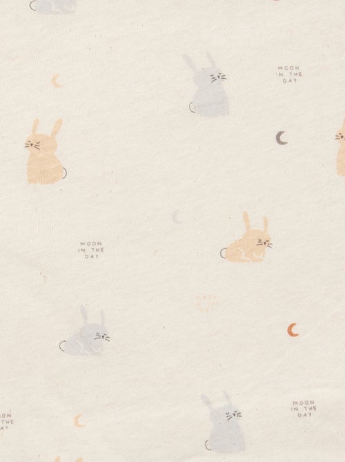 Manta estampada con interior de tejido polar - Kiabi