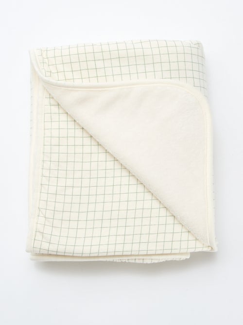 Manta estampada con interior de tejido polar - Kiabi