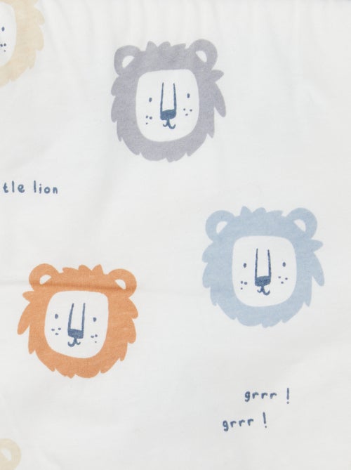 Manta estampada con interior de tejido polar - Kiabi