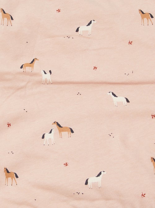 Manta estampada con interior de tejido polar - Kiabi