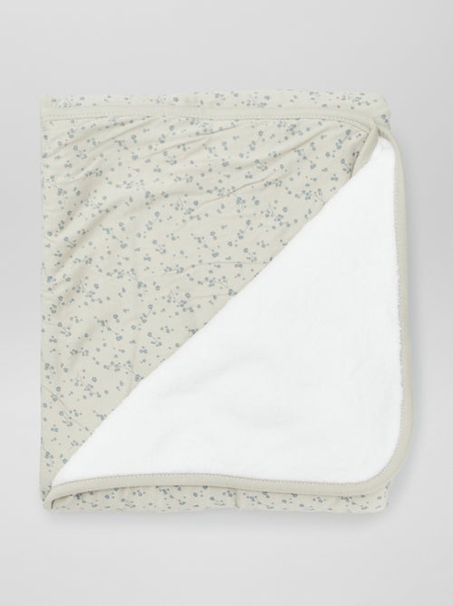 Manta estampada con interior de tejido polar - Kiabi