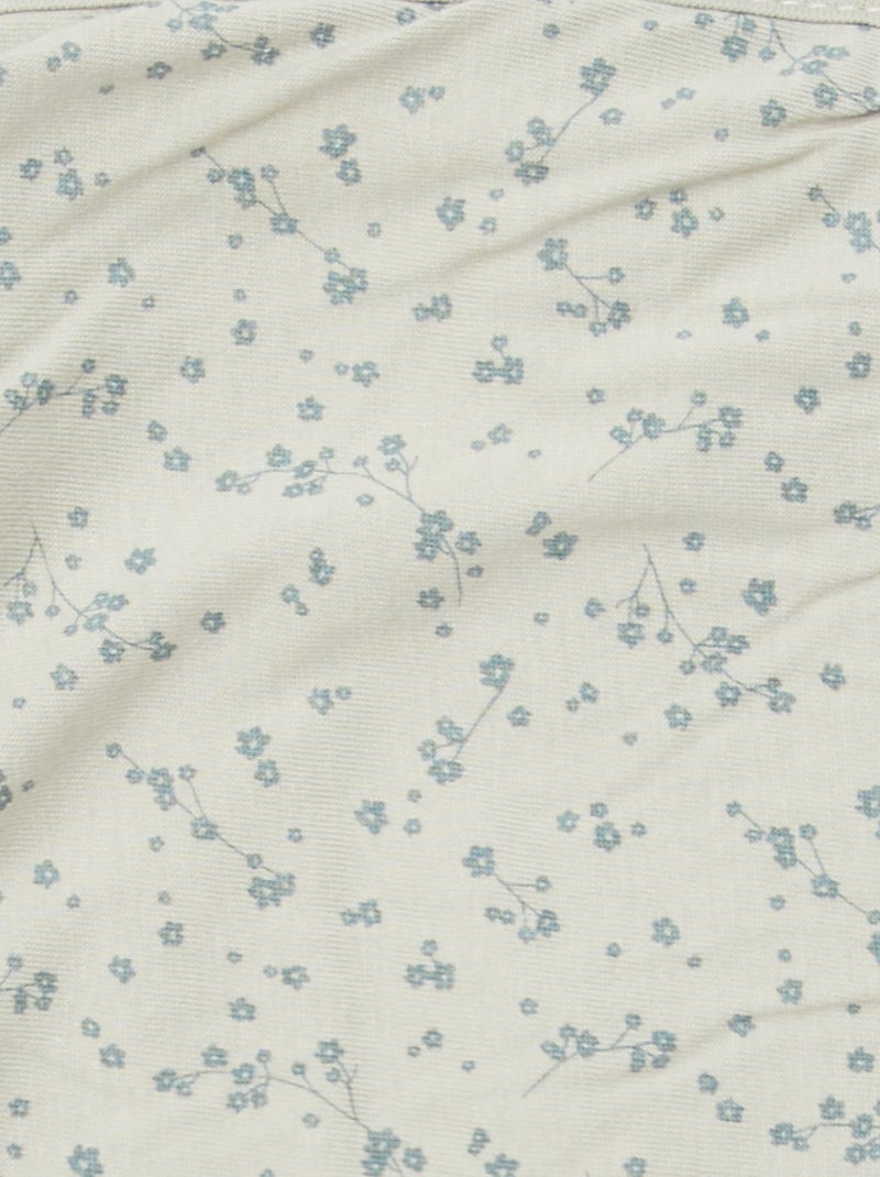 Manta estampada con interior de tejido polar VERDE - Kiabi