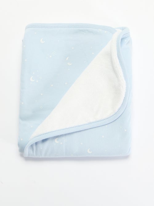 Manta estampada de algodón jersey y polar - Kiabi